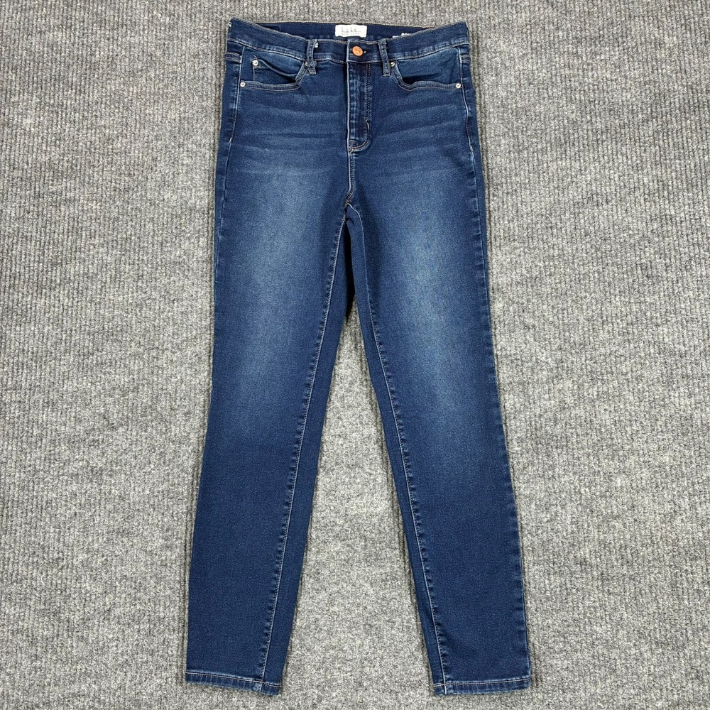 Nicole Miller New York SOHO High Rise Skinny Jeans Women Size 10 Blue Denim